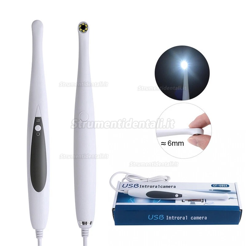 Telecamera intraorale dentale USB MLG CF-686A 6 LED 1,3 MP Pixel